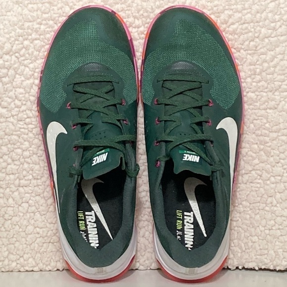 Nike Mens Green Metcon 2 Strength in Bloom Edition Crossfit Sneaker Shoes SZ 11 - Picture 5 of 11